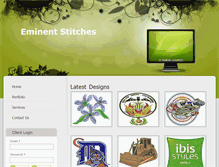 Tablet Screenshot of eminentstitches.com